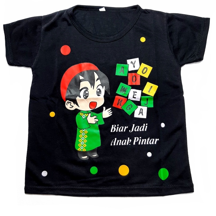 Kaos Anak laki-laki 6 bulan- 8 tahun oblong Muslim atasan pakaian baju boys cowok murah grosir