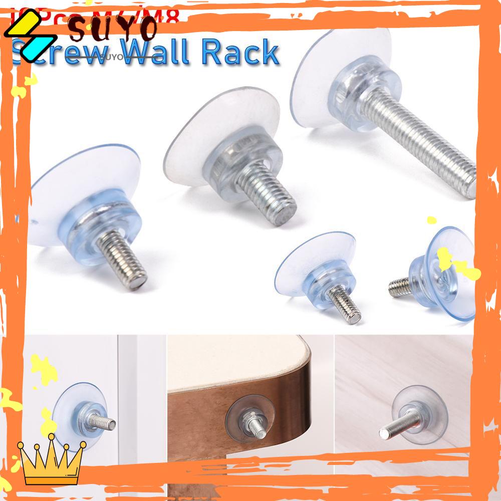 Suyo 10Pcs Suction Cup New Gantungan Penyimpanan Kamar Mandi Dapur Holder Nut Suckers