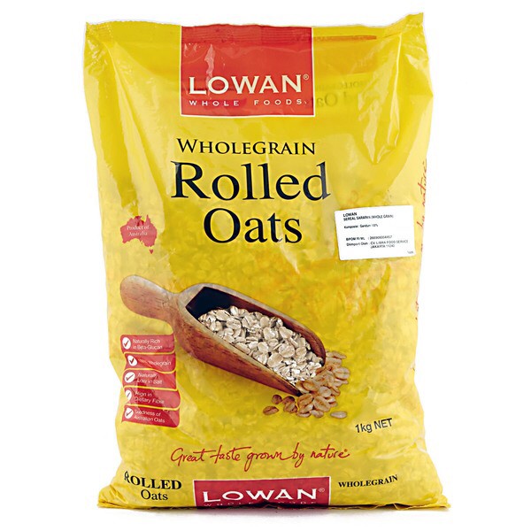 

Lowan Sereal Oat Biji-Bijian Utuh 1 kg