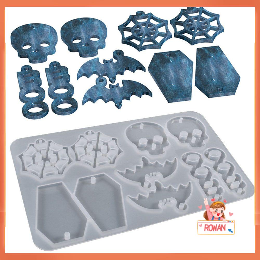 R-flower Earrings Resin Cetakan Transparan DIY Kerajinan Membuat Perhiasan Alat Kait Telinga