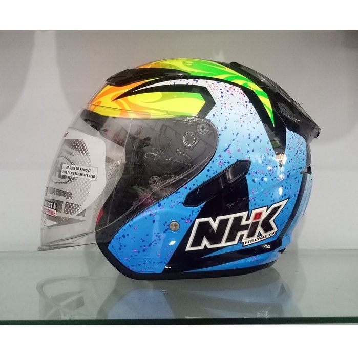 HELM NHK R1 KAREL ABRAHAM WINTER BLACK BLUE ORIGINAL