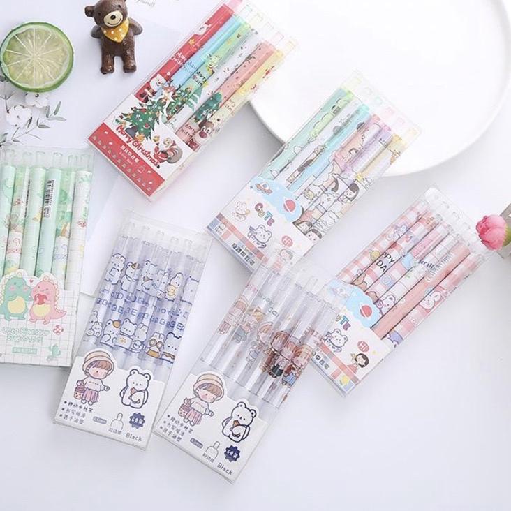 

RT4♡ 1 Set Isi 6 Pcs Pulpen Gel Gambar Lucu Barang Laris