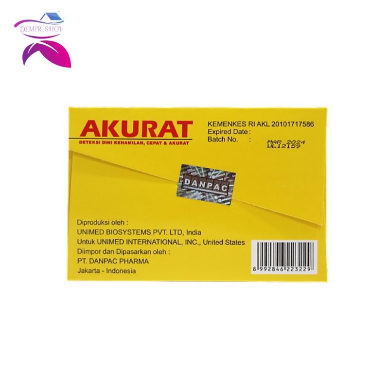 AKURAT Testpack Tespek STRIP dan COMPACT / Alat tes kehamilan