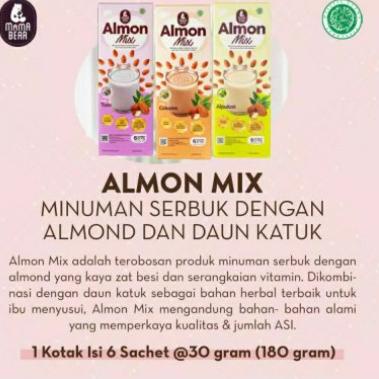 1.1 COD MamaBear Almon Mix Susu Almond + katuk ASI Booster pelancar asi Asi Booster penambah asi Mam