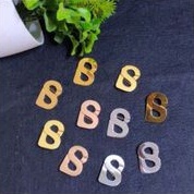 Bros buttonscarves mirip asli lapis emas kuningan lapis emas silver-silver