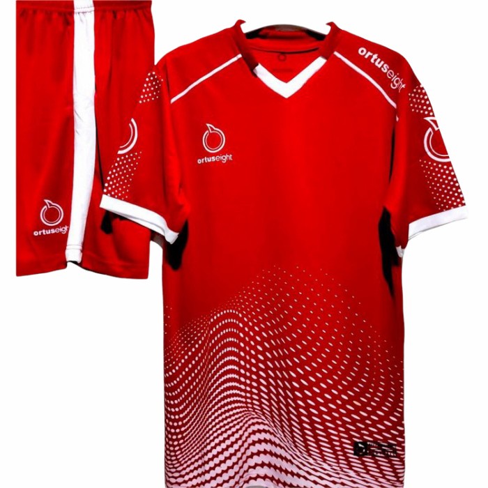 TERBARU (TERLARIS) STELAN BAJU BOLA#BAJU FUTSAL#JERSEY DEWASA - merah putih, XL