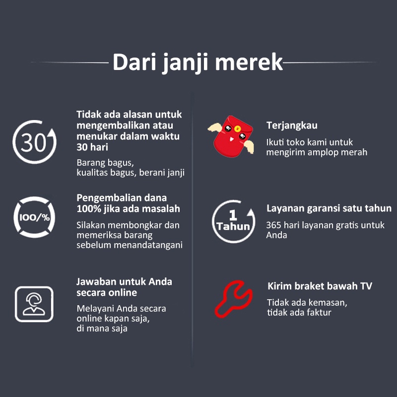 ANIMAX TV Digital 55 inch smart tv Android 11.0 Garansi 3 tahun Jaminan Kualitas Merek (Waktu Terbatas)Diskon 20 %