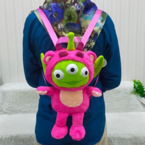 Ransel Fullbody Monster 3 Mata Size 30cm/Tas Toys Story/ransel punggung/tas Karakter/ransel alien/ransel stich/