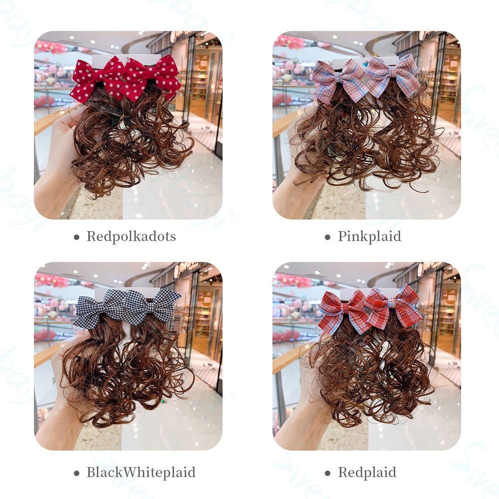 Sweetybayi Jepit rambut wig anak korea Jepit rambut pita anak Jepitan anak model rambut sepasang