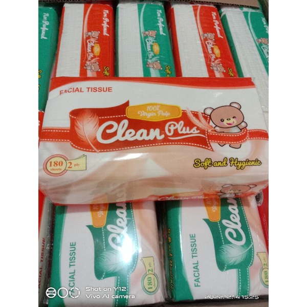 Tisu Clean Plus 180sheet