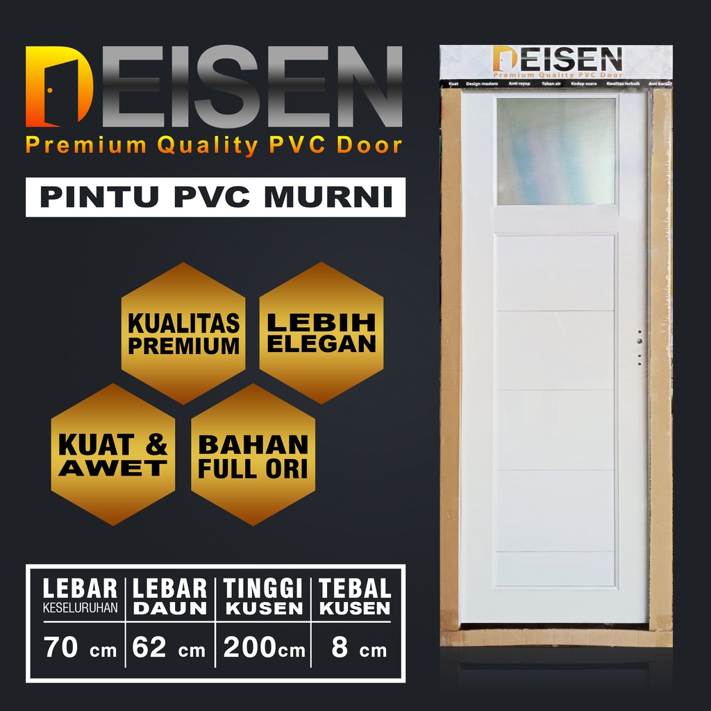 PINTU KAMAR MANDI PINTU PVC PREMIUM