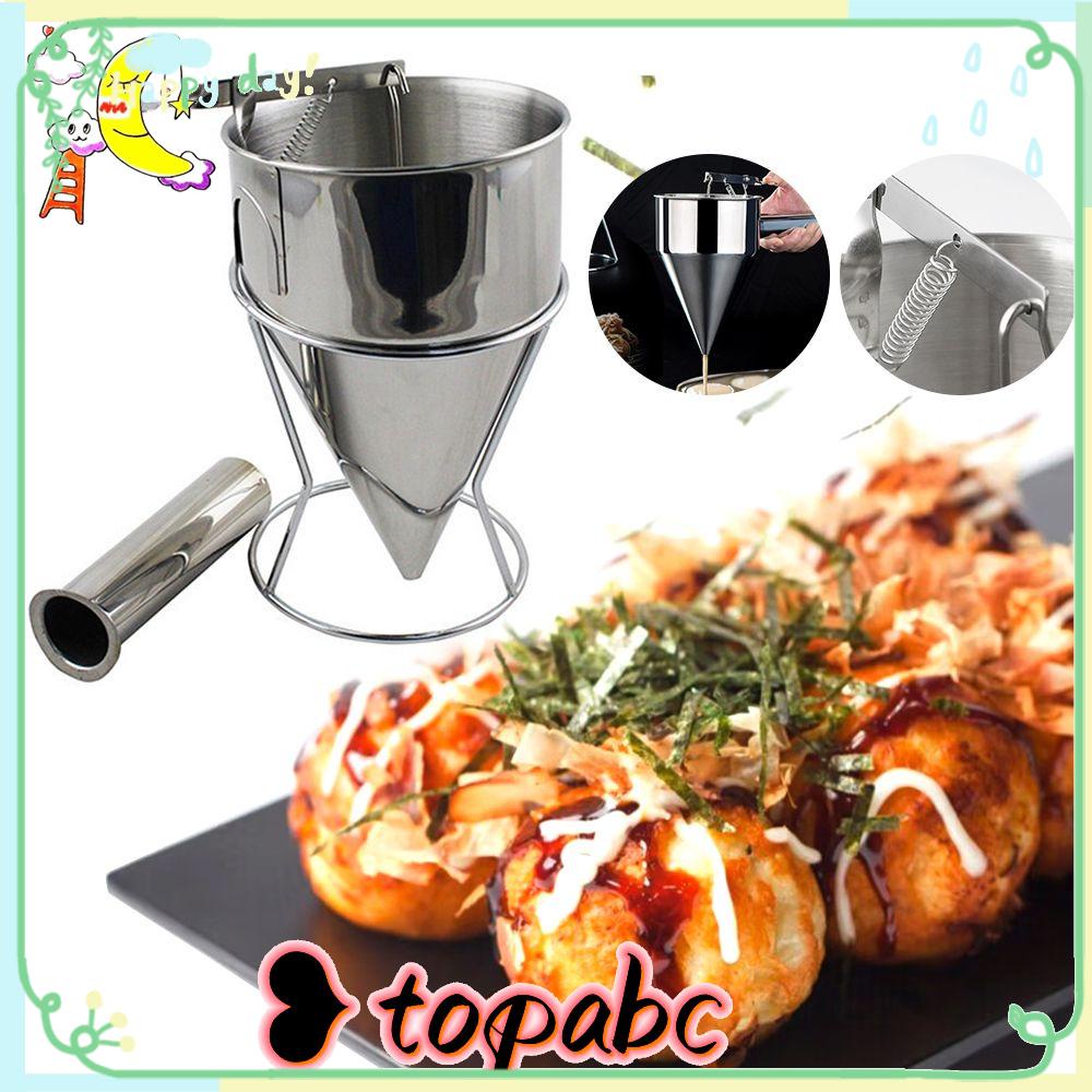 Dispenser Adonan Pancake Atas Barang Panggang Apa Saja Dengan Stand Cake Dispenser Stainless Steel