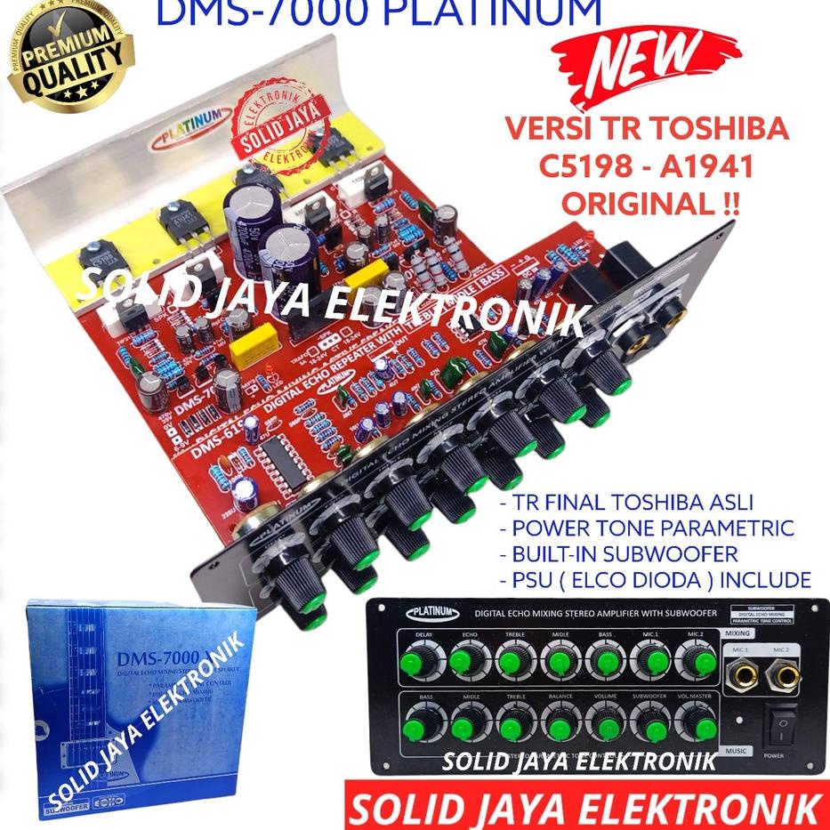 Siap Kirim KIT POWER SPEAKER AKTIF STEREO DMS 7000 PLS 2 TINGKAT MIXING DIGITAL ECHO MIC MIK SUBWOOF