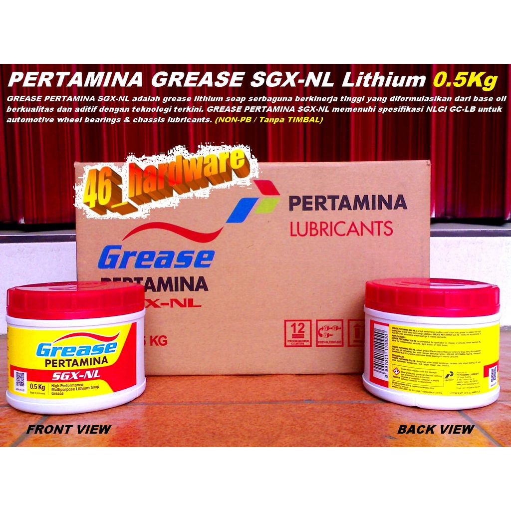 Jual GEMUK PERTAMINA SGXNL 500gr Multipurpose Automotive Grease non