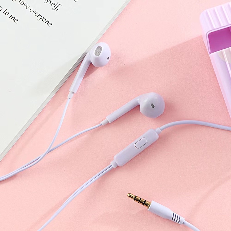 [ KI 358 ] Set Headset Earphone karakter cute korean sweet animasi + Wadah penyimpanan Earphone