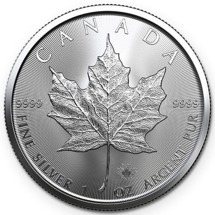 Koin Perak Murni  Canadian Silver Maple Leaf 1 Oz