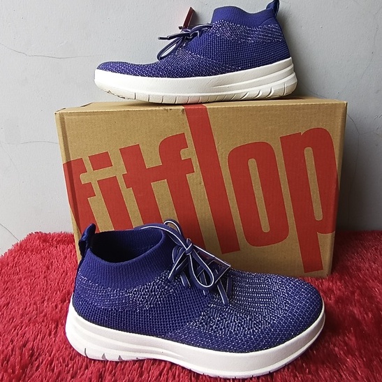 New Original Blue Metalic Fitflop Shoes Sepatu Sneakers 36