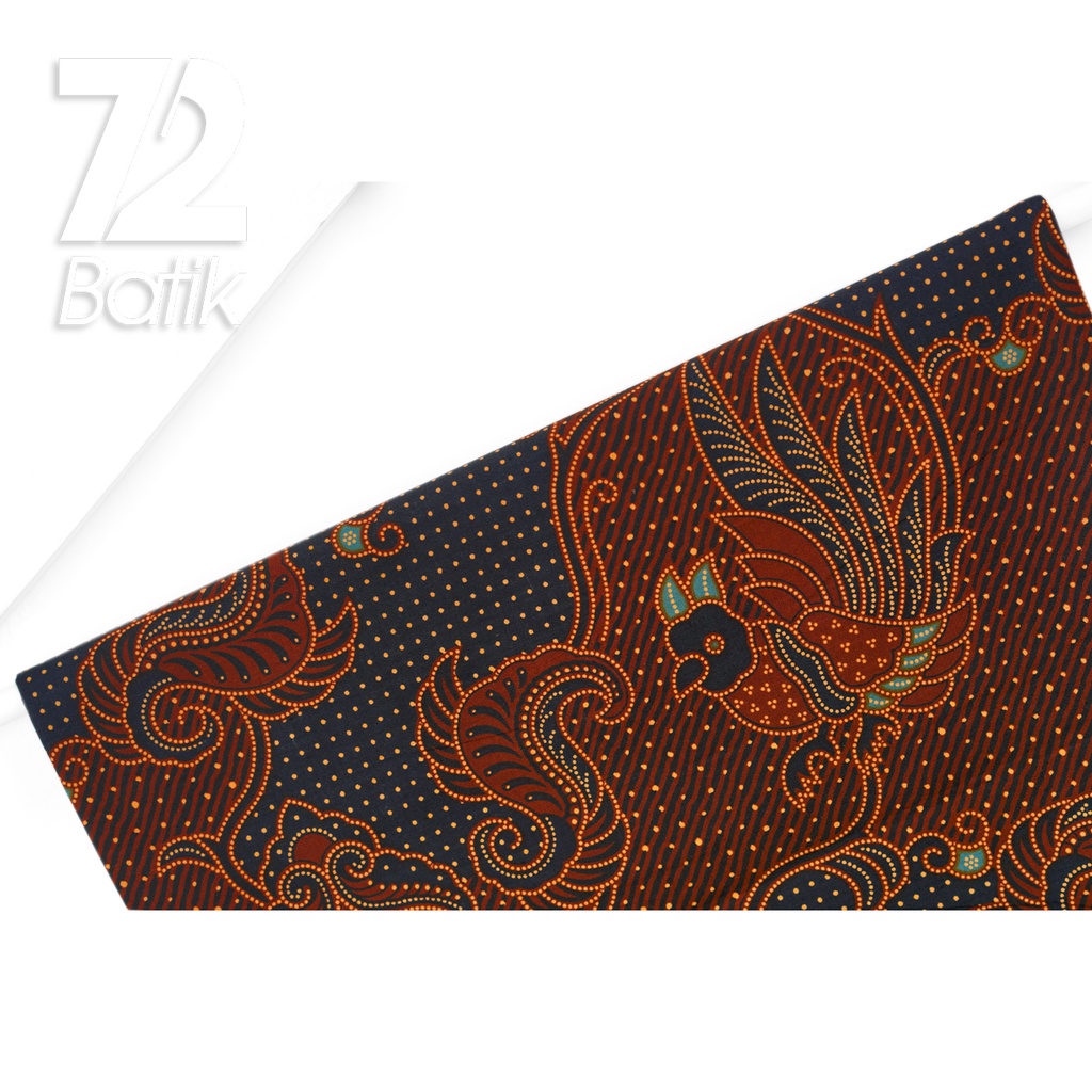 KAIN BATIK KATUN Premium Motif Burung Murai Warna Tosca Coklat 723049 Cap 72IL Jarik Jarit Samping Kebat Panjang Batik Katun Modern Premium Bahan Seragam Batik Pernikahan Kantor Keluarga Murah Kamen Jadi Batik Bali Lembaran