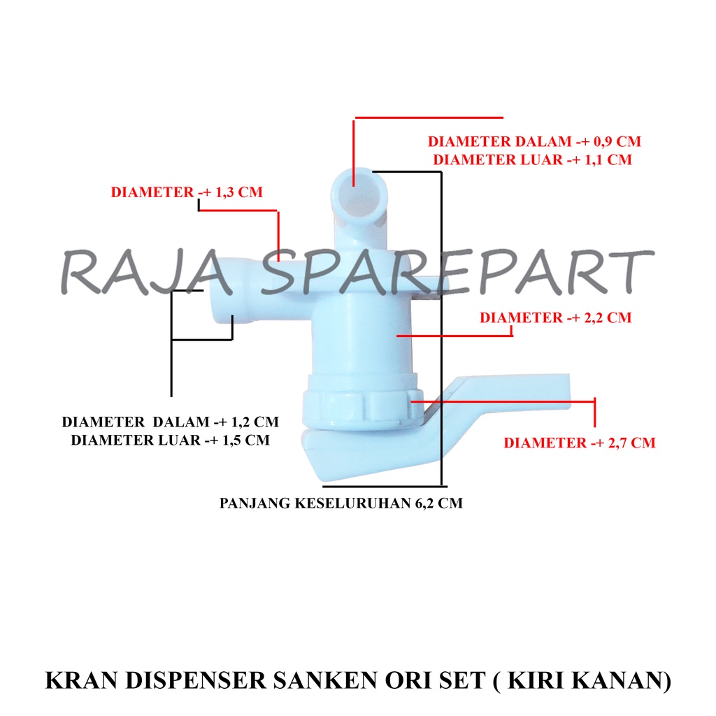 KRAN DISPENSER SANKEN ORI SET ( KIRI KANAN)