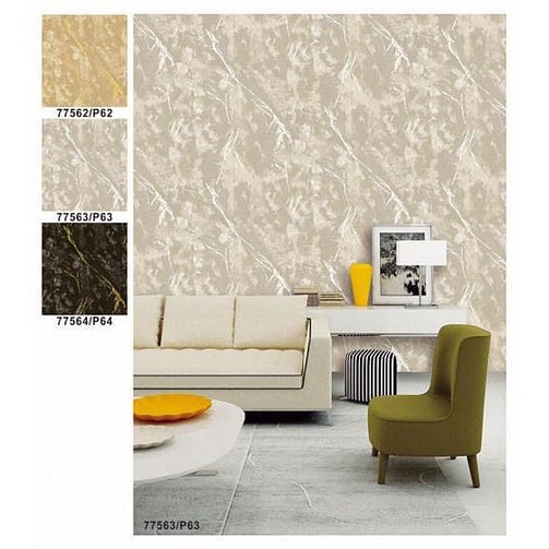 Wallpaper Dinding Minimalis Marmer List Gold