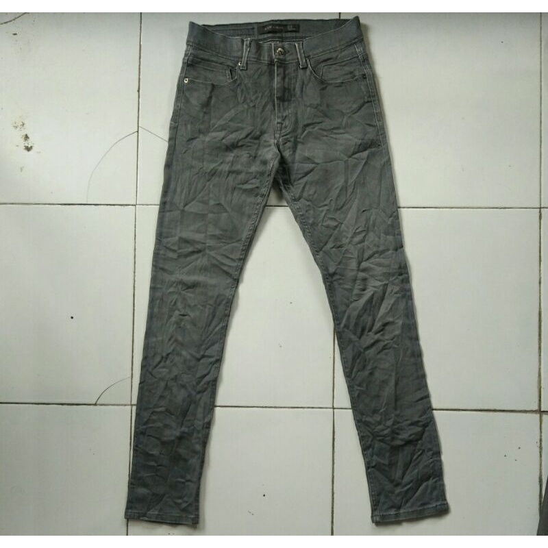 Celana ZaraMan Jeans Grey second
