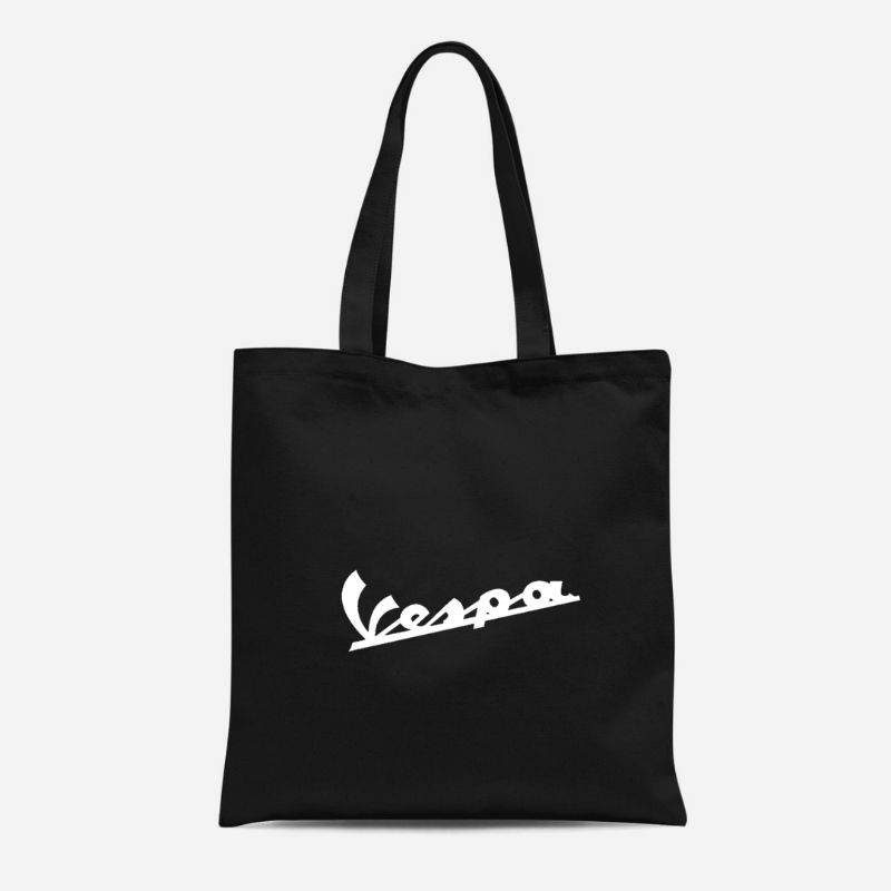 [PAKAI RESLETING] Totebag KANVAS VESPA PRIA WANITA / TAS BELANJA