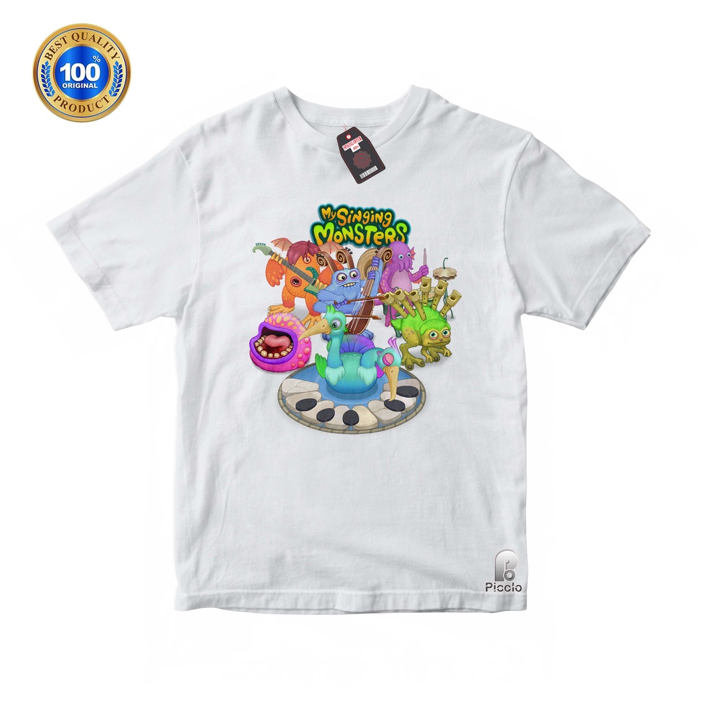 BAJU ANAK KAOS ATASAN ANAK MOTIF KARAKTER MY SINGING MONSTER UNISEX Bahan COTTUN (FREE NAMA)