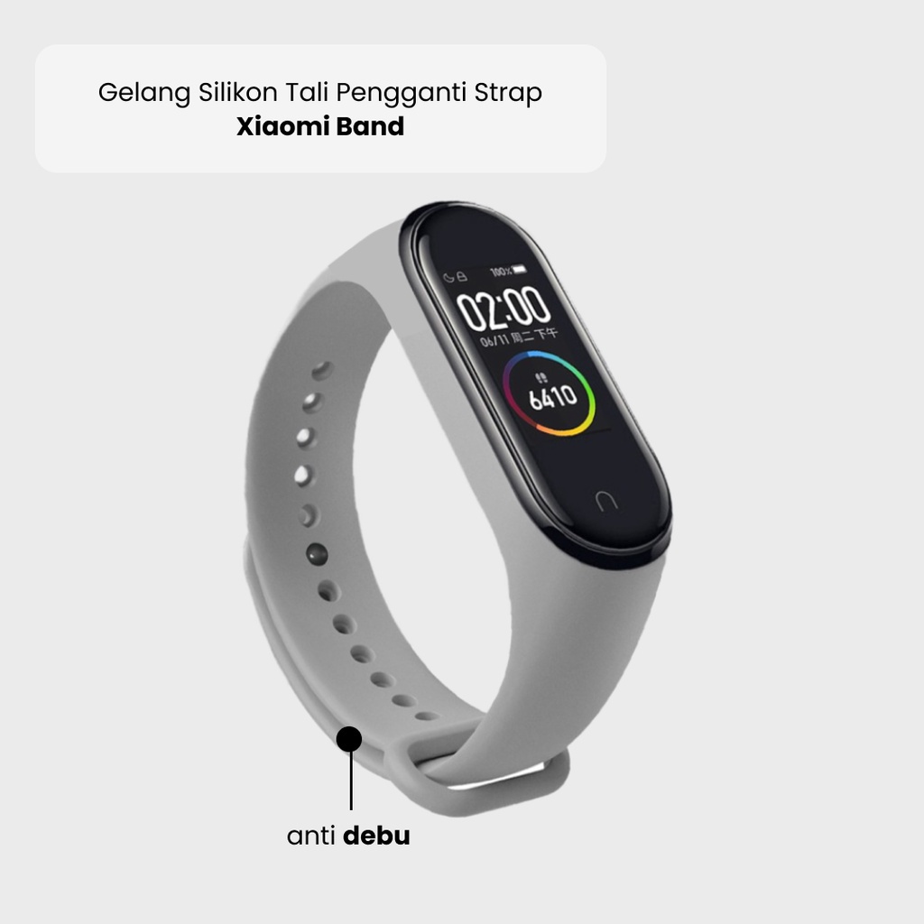 Silicone Strap Xiaomi Band Mi Band 3 4 5 6 TPU Soft Smartwatch Replacement Band Strap M6 M7