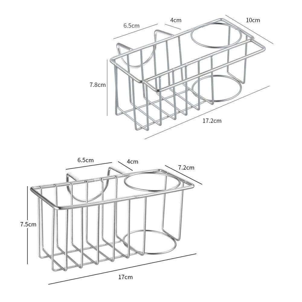 Solighter Drain Storage Basket Organizer Wastafel Dapur Praktis Portabel Tahan Lama