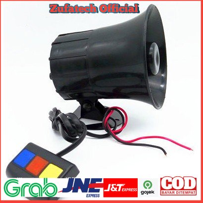 ZKXX Klakson Sirine Polisi Loud Speaker 4 Tone 30W - KX-5004 - Black