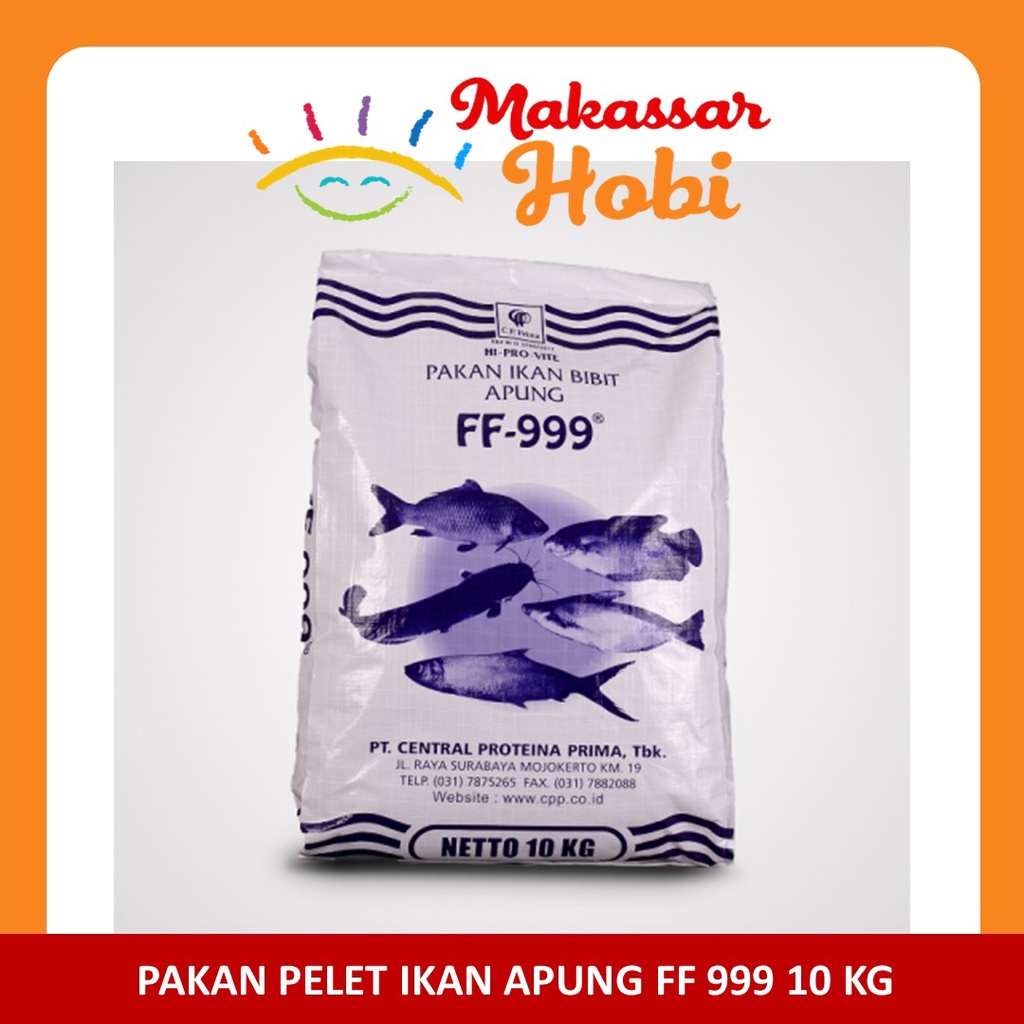 FF999 10kg 10 kg Pakan Pelet Makanan Ikan Lele Nila Gurame Bandeng Mas