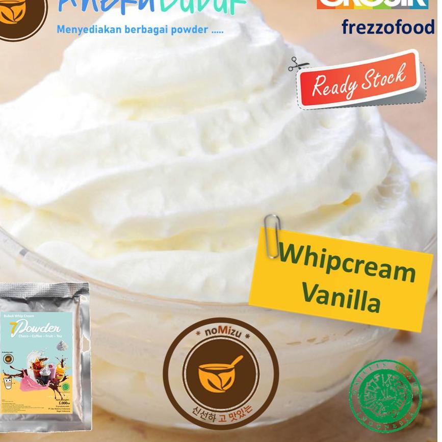 

5.5 COD Bubuk Whipped Cream Rasa Vanilla 1 kg / Whip Cream Bubuk Powder 1 Kg / Wippy Cream / Whippy Cream