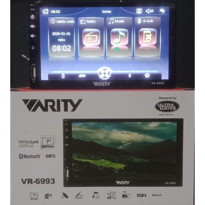 TV mobil android semi 7 inch double din head unit tape Varity