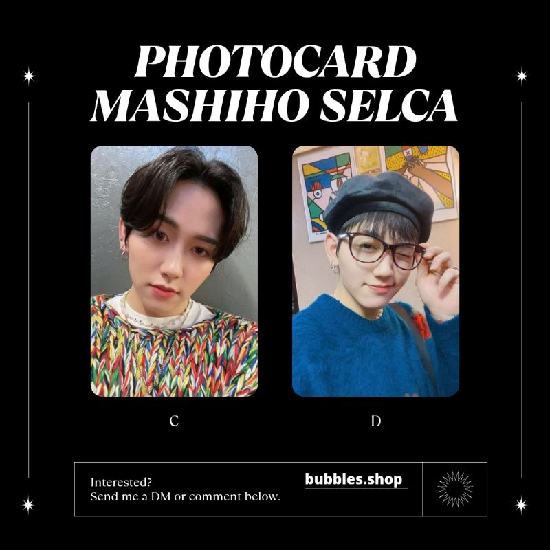 PHOTOCARD UNOFFICIAL MASHIHO TREASURE SELCA