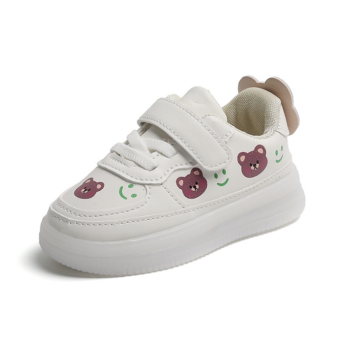 babyfit BEARY BEAR sepatu sneakers anak dengan lampu LED import tali velcro ty-0610r