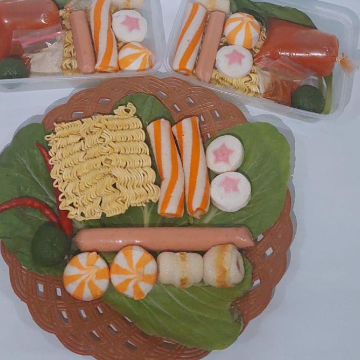 

Tomyam Sukiyaki enak kemasan vacum kuah pedas frozen food kue ikan