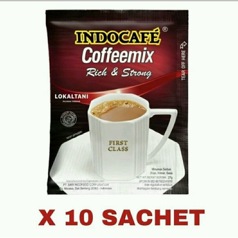 INDOCAFE Coffeemix RICH &amp;  STRONG 10 Sachet