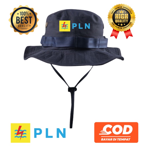 Topi rimba Logo PLN premium grosirsweterbandung