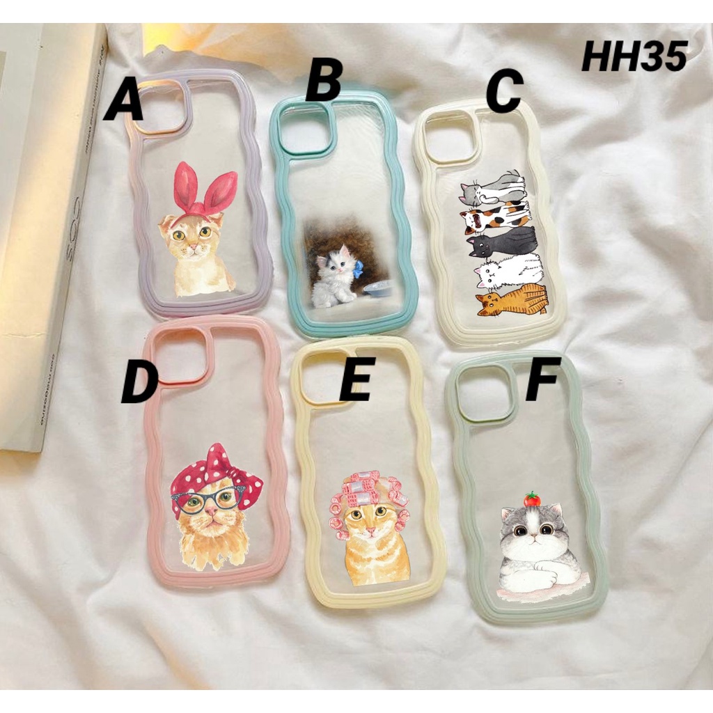 Softcase Motif karakter kitten kitty Casing For Iphone 7+ 8+ Plus X Xs Xr Max 11 12 13 14 Pro Max 14+ 14Plus HH35