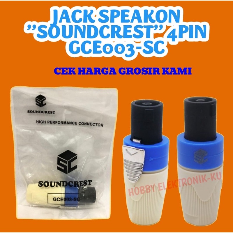 JACK SPEAKON JEK SPIKON SOUNDCREST 4PIN ORIGINAL GCE003-SC