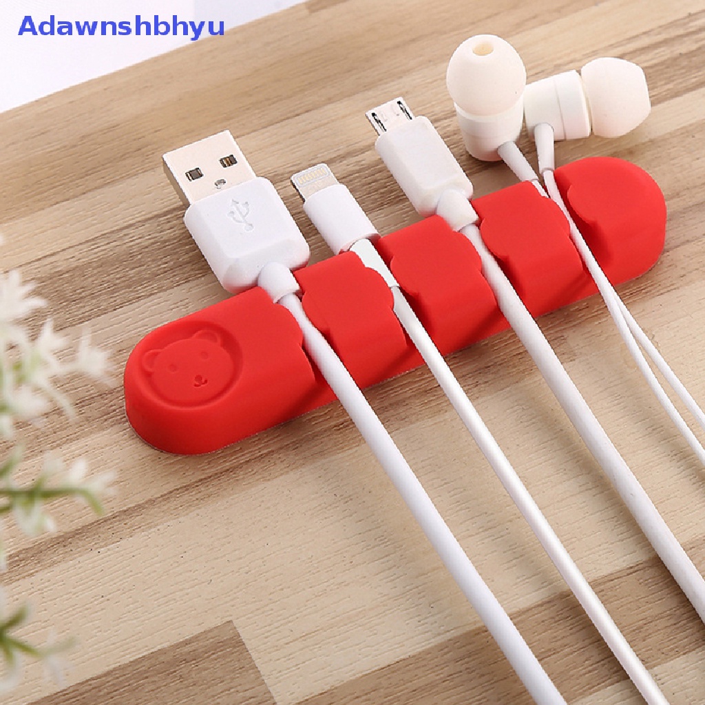 Adhyu Klip Holder Organizer Kabel 6 Lubang Untuk Desktop Cord Organizers Management ID