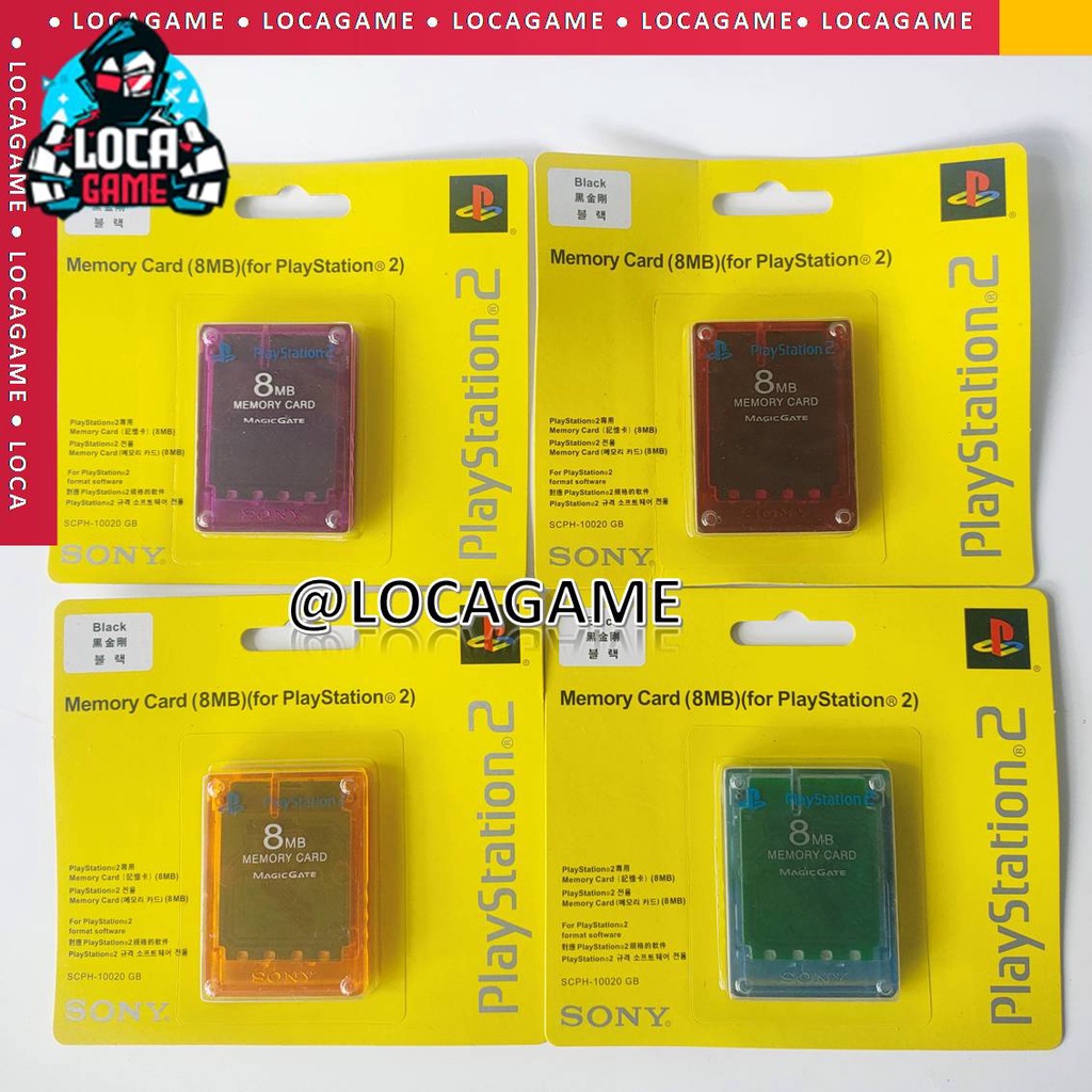 MC MMC MEMORY CARD PS2 8 MB TRANSPARAN LAMPU