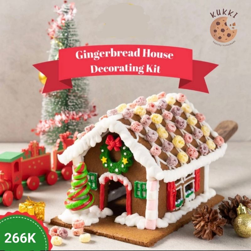 

Gingerbread House DIY Kit by KUKKI - membuat rumah jahe aktivitas natal