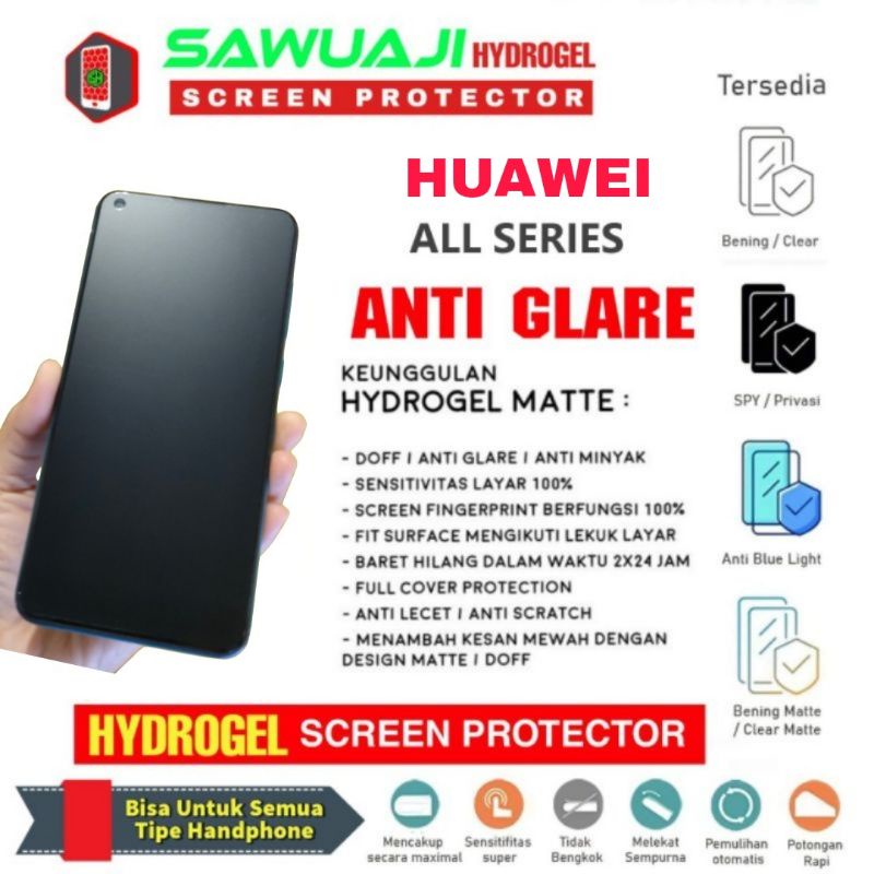 Antigores Hydrogel Matte Pelindung Layar Hydrogel HONOR 8A/HONOR 9X/HONOR 9X PRO/HONOR 10/HONOR 10 L