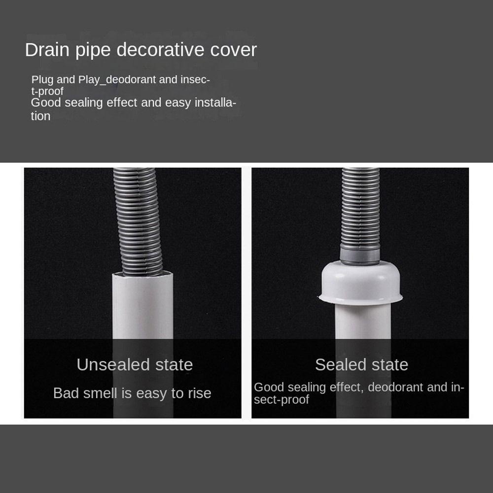 Populer Cincin Seal Pipa Selokan Kamar Mandi Dapur Konektor Pipa Penutup Sealing Teleskopik Anti Bau Floor Drain Plug