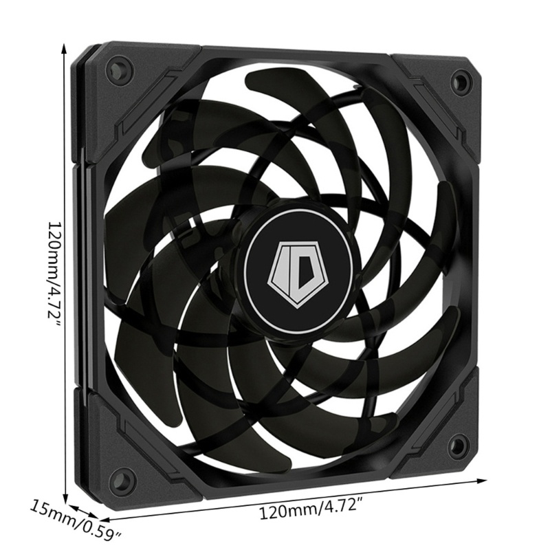 Bt 12015XT 120mm PWM PC Case Fan Ultra Slim Tenang Komputer CPU Air Cooler Fan 1.92W 7V 12015XT Radiator Cooling Fan