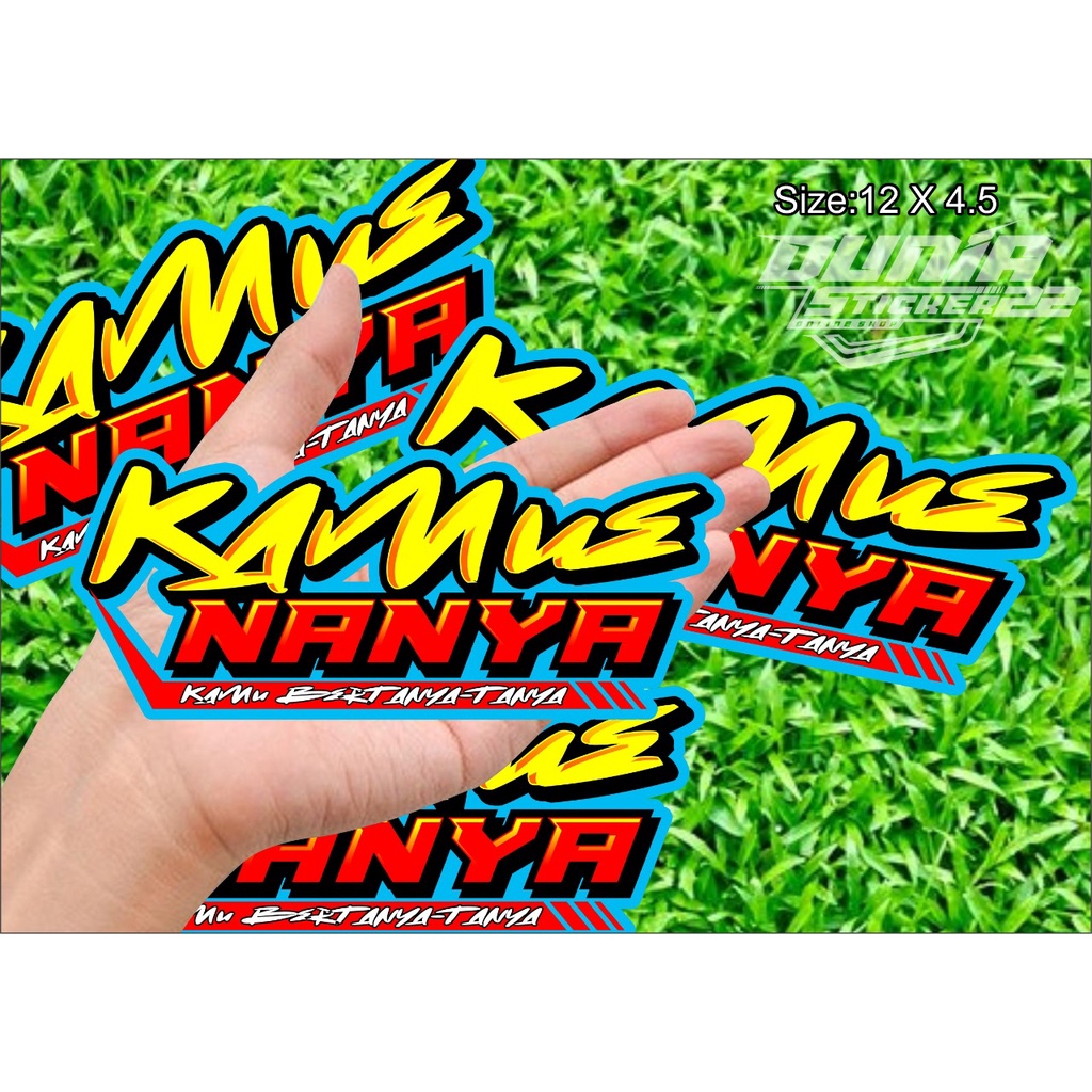 Jual Sticker Printing Kamu Nanya / Sticker Viral Kamu Nanya Termurah