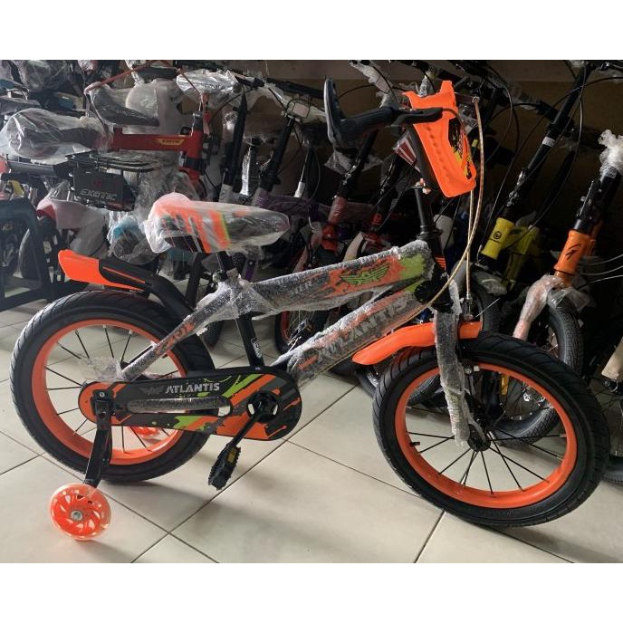 Sepeda Anak Laki 16 Inch 5 - 7 Tahun Bmx Atlantis Ban Jumbo #Original