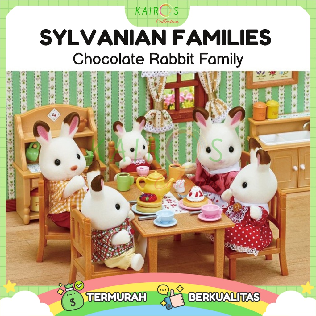 Sylvanian Families Chocolate Rabbit Family