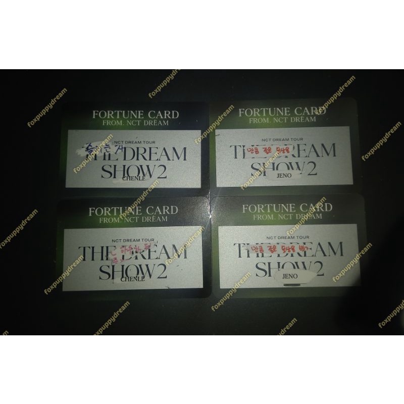 READY INA FORTUNE CARD TDS2 NCT DREAM JENO CHENLE